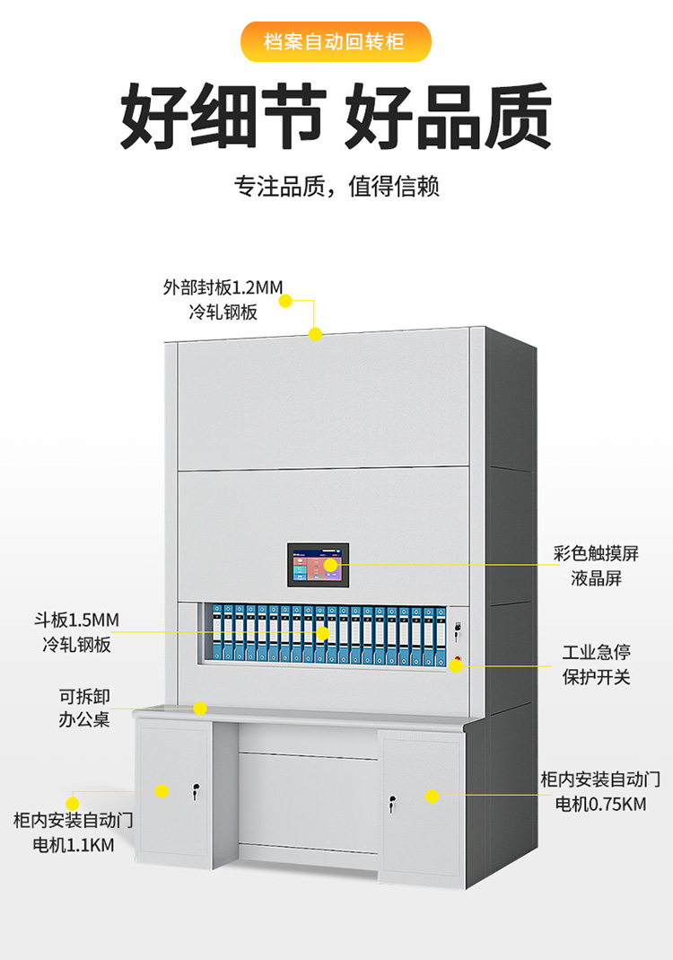 智能档案选层回转柜